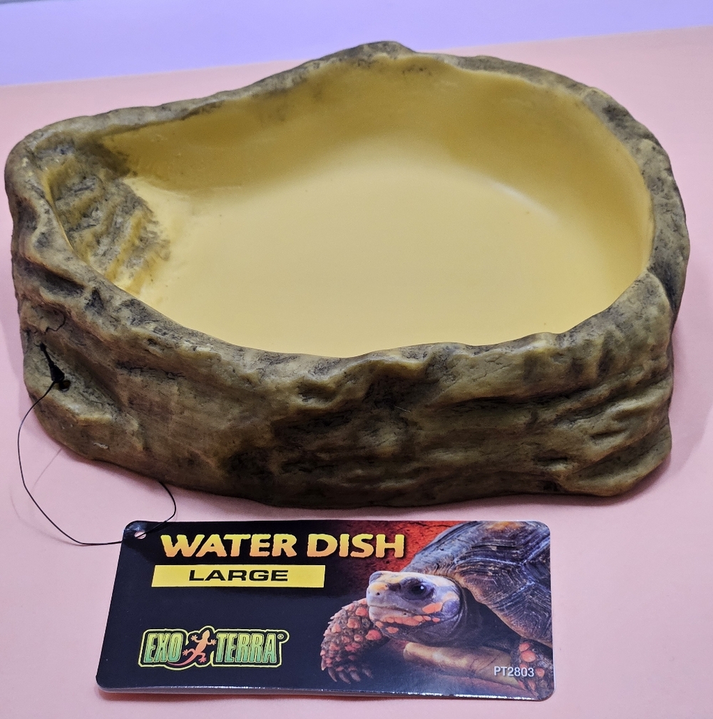Large Reptile Water Dish - Tan